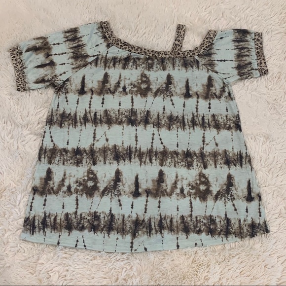 🆕 NOW N FOREVER Women’s Plus Size Top 1X Leopard - Picture 5 of 6